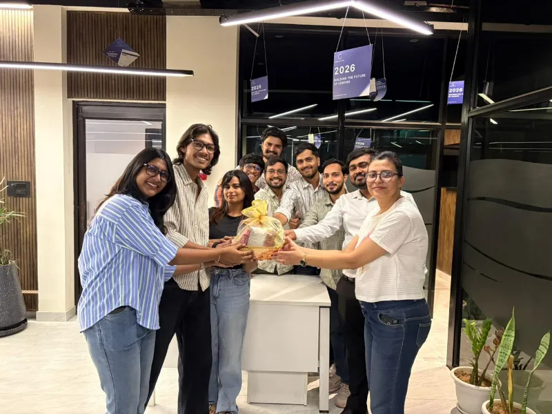 A celebration at the office